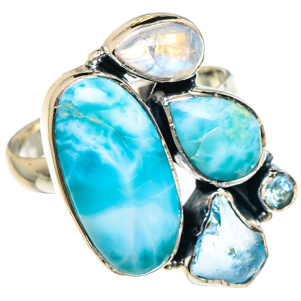 Larimar Rings handcrafted by Anasilvercos - RING95215