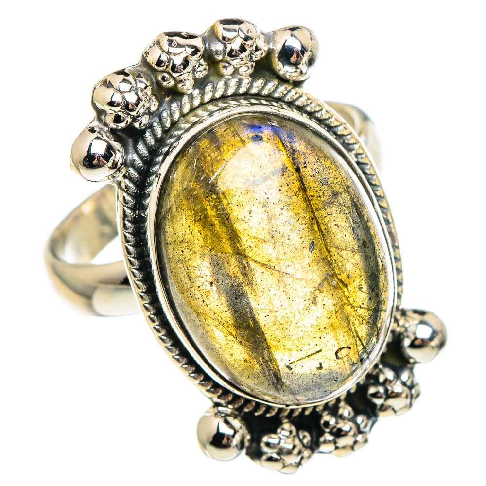 Labradorite Rings handcrafted by Anasilvercos - RING95216