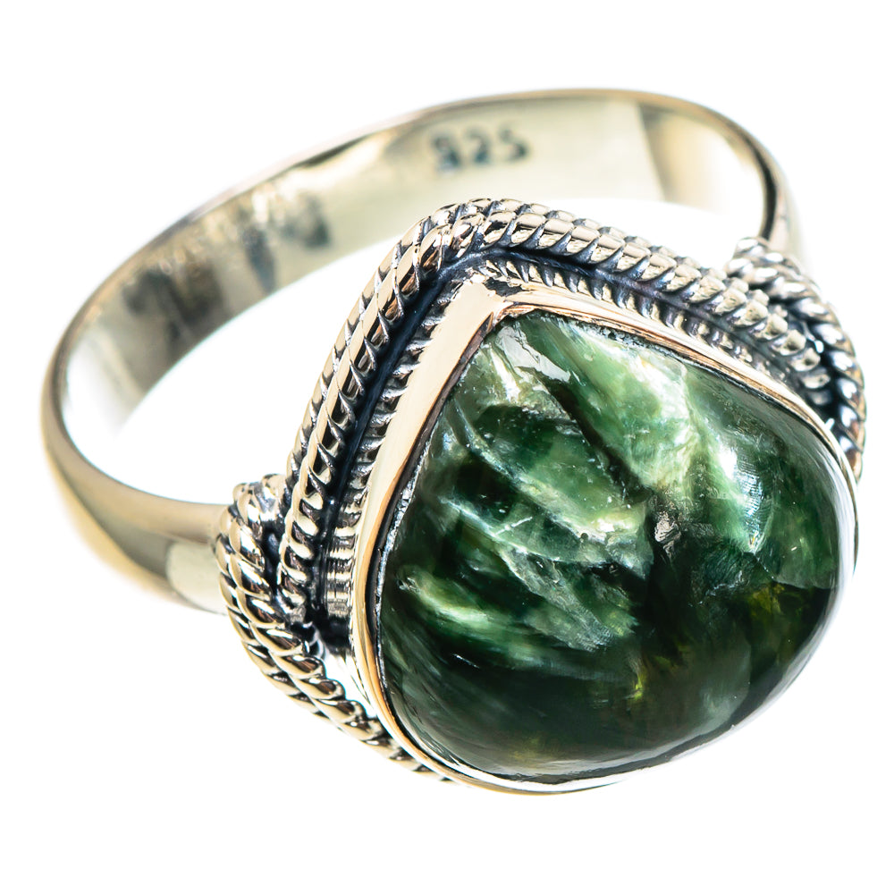 Seraphinite Rings handcrafted by Anasilvercos - RING95220