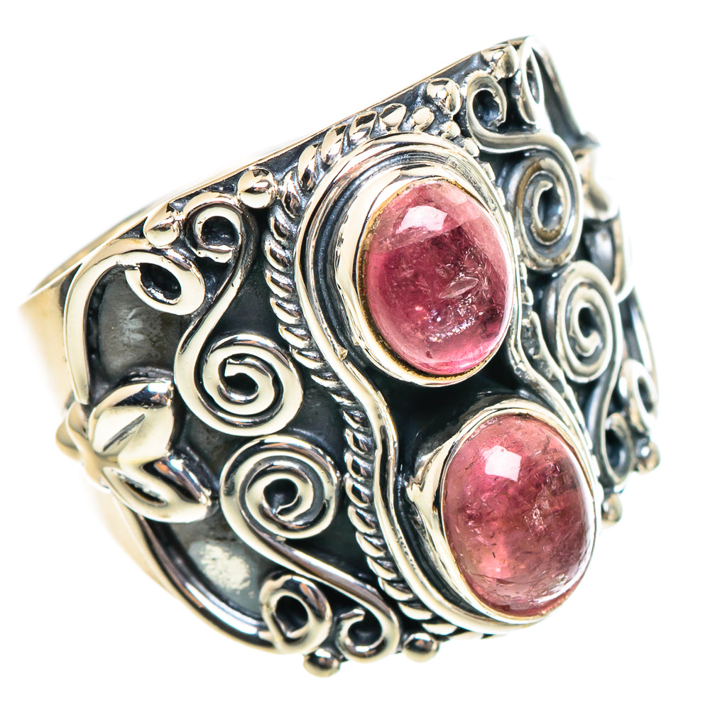 Pink Tourmaline Rings handcrafted by Anasilvercos - RING95225