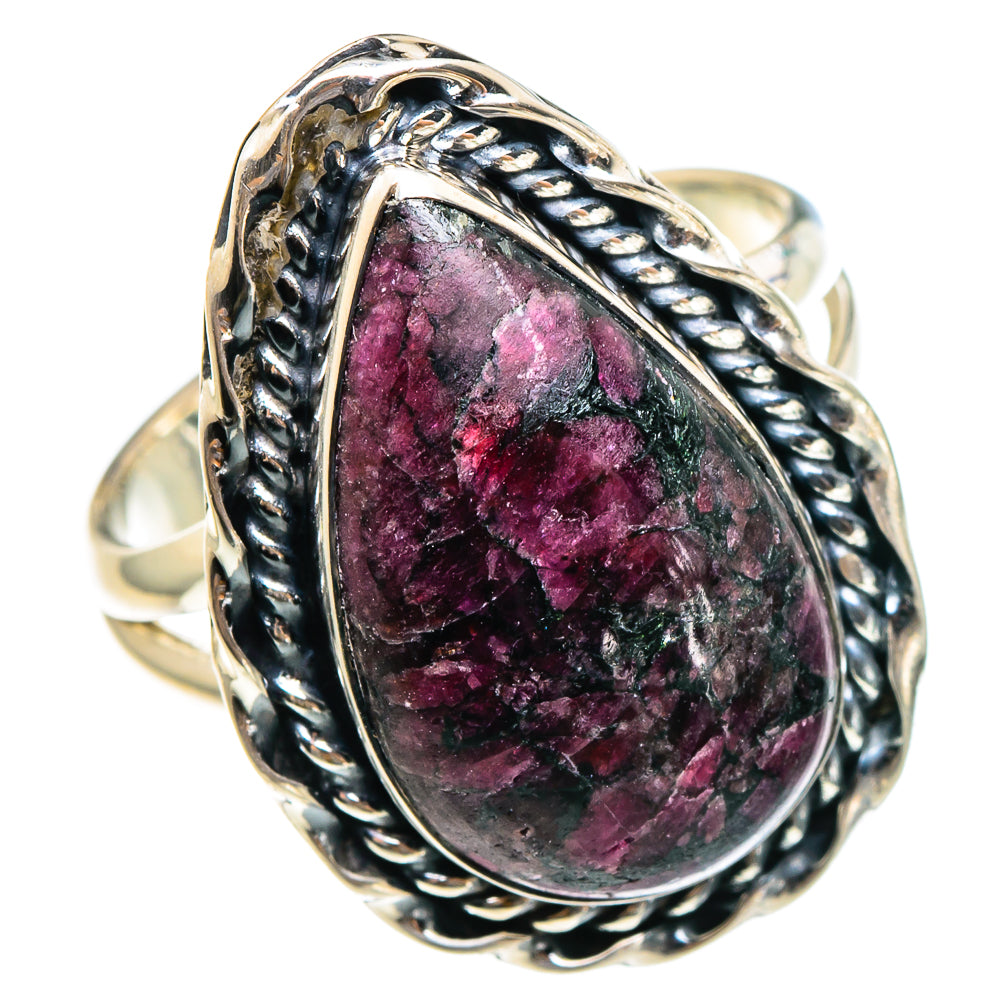 Russian Eudialyte Rings handcrafted by Anasilvercos - RING95227