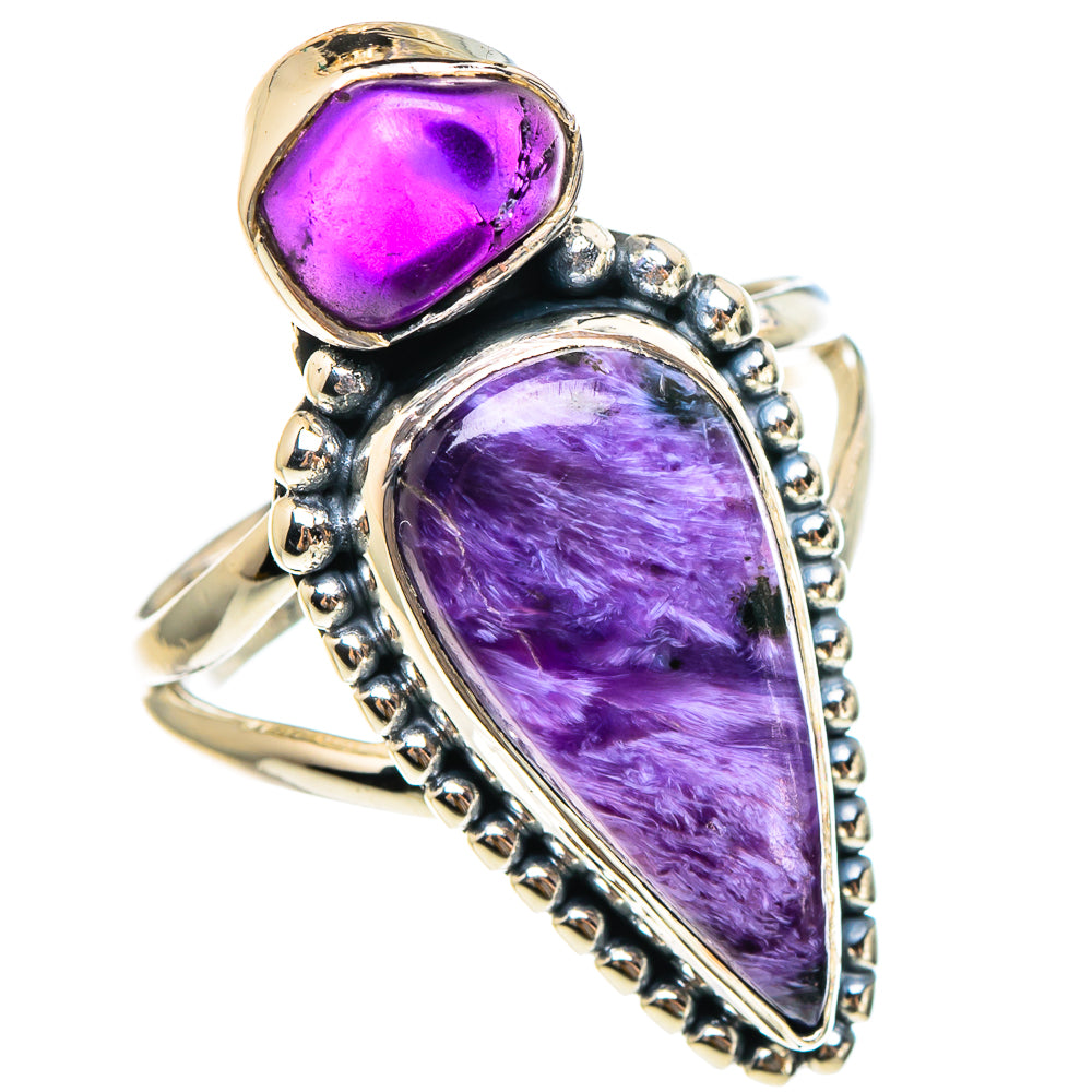Charoite Rings handcrafted by Anasilvercos - RING95230