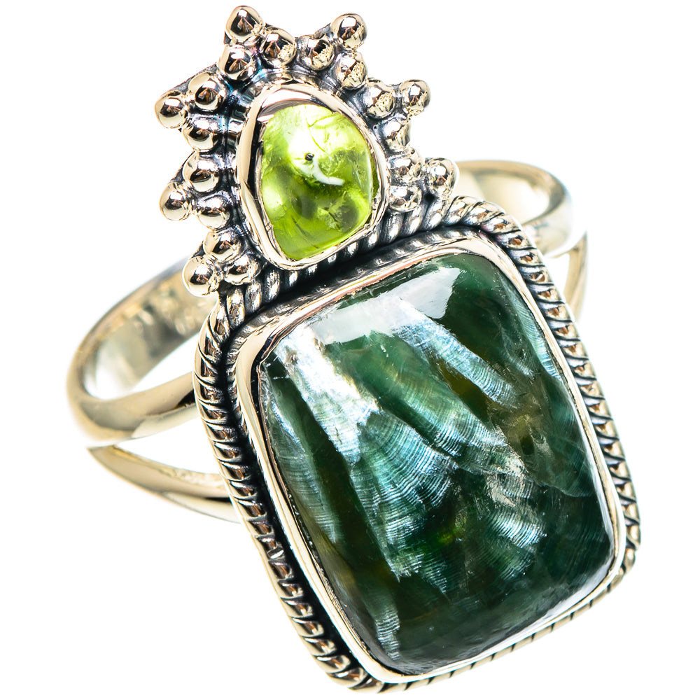 Seraphinite Rings handcrafted by Anasilvercos - RING95240
