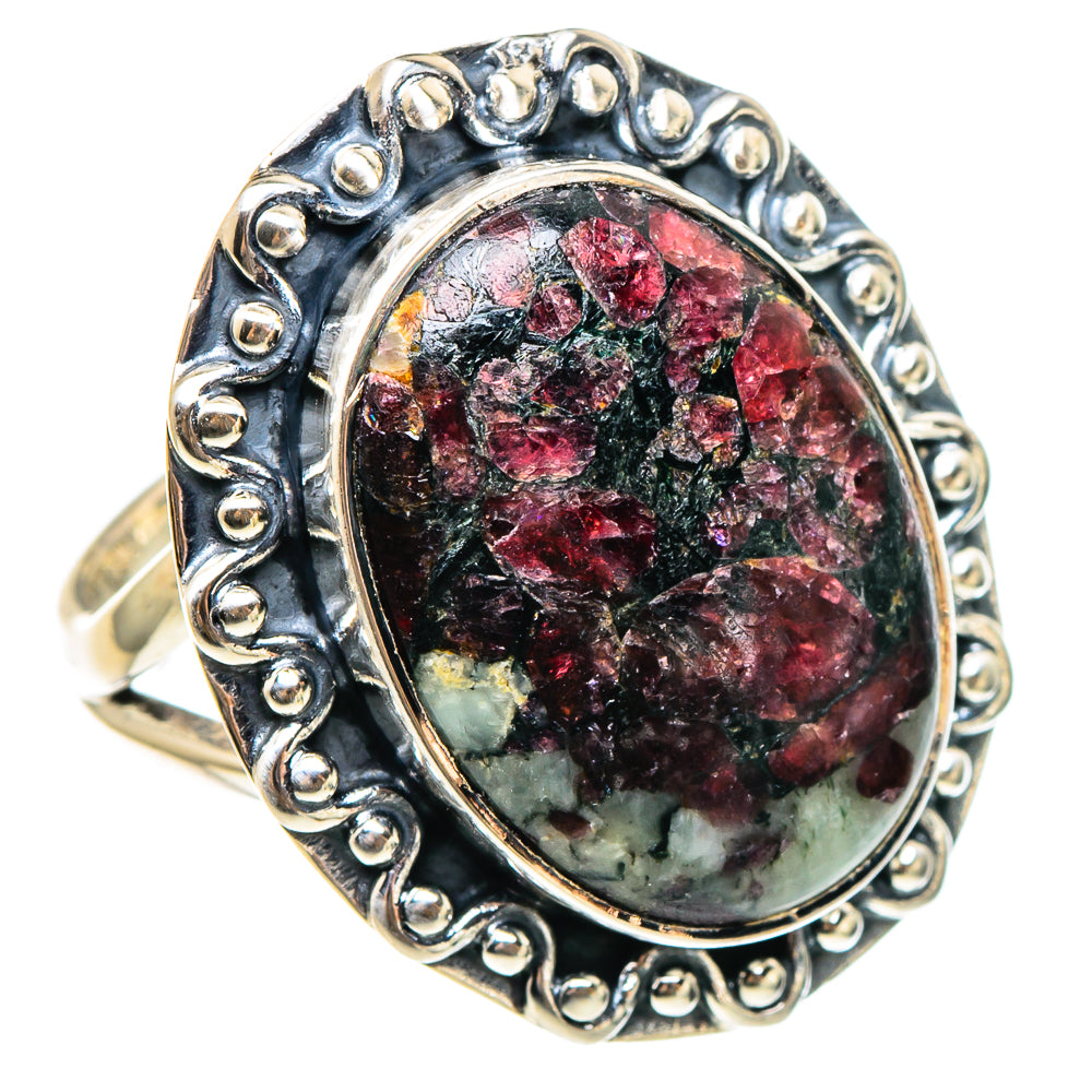 Russian Eudialyte Rings handcrafted by Anasilvercos - RING95249 - Photo 2