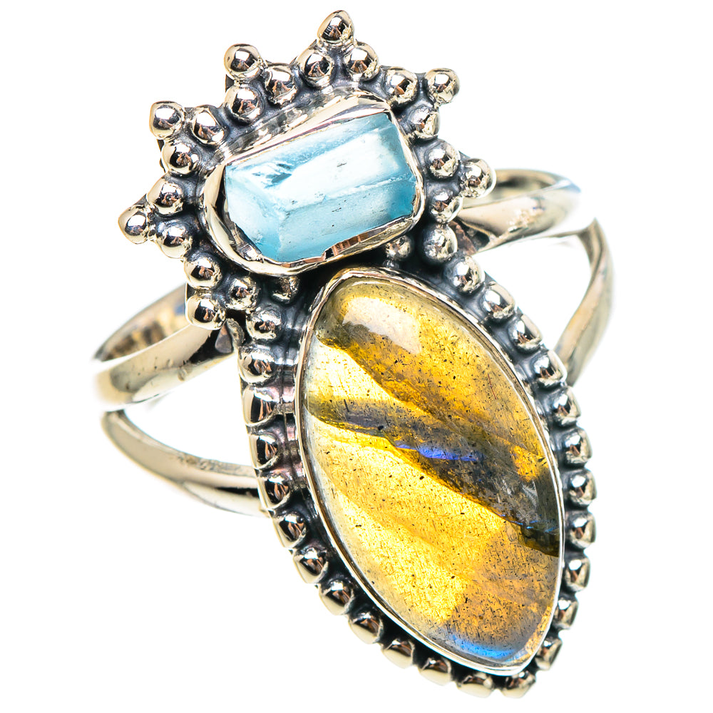 Labradorite Rings handcrafted by Anasilvercos - RING95256