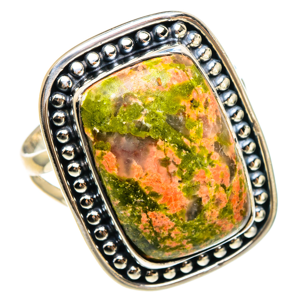 Unakite Rings handcrafted by Anasilvercos - RING95257