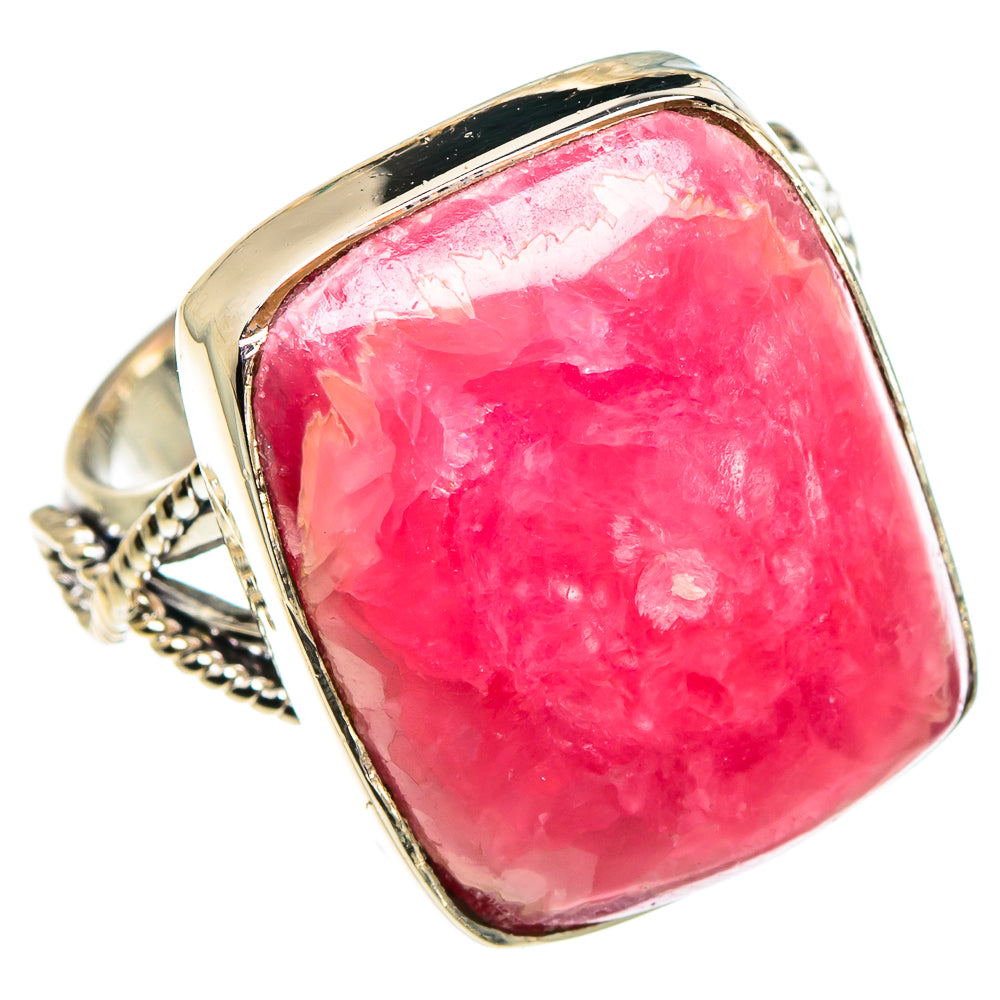 Rhodochrosite Rings handcrafted by Anasilvercos - RING95263