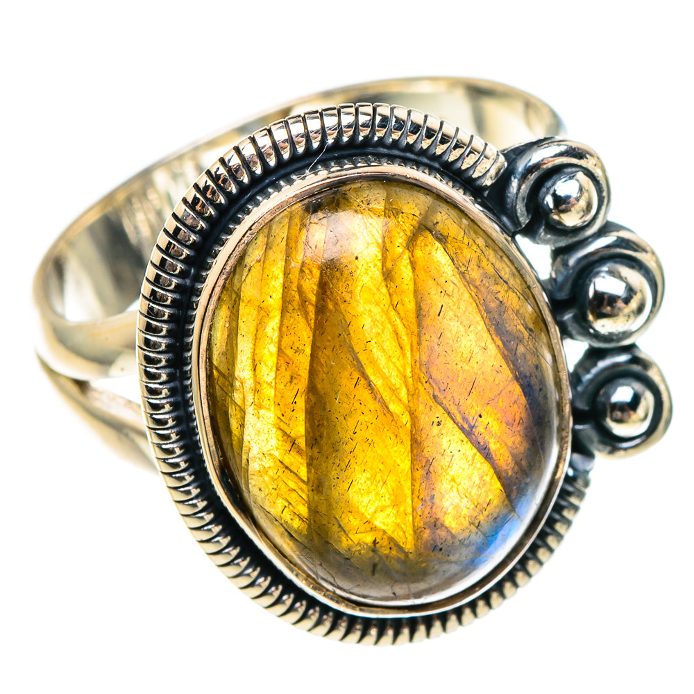 Labradorite Rings handcrafted by Anasilvercos - RING95268