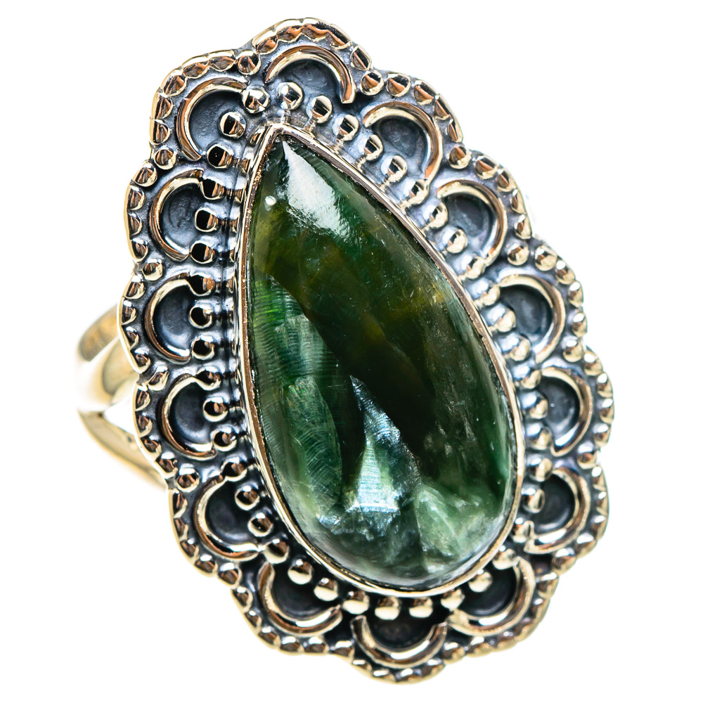 Seraphinite Rings handcrafted by Anasilvercos - RING95276 - Photo 2