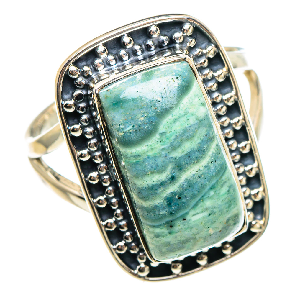 Ocean Jasper Rings handcrafted by Anasilvercos - RING95278
