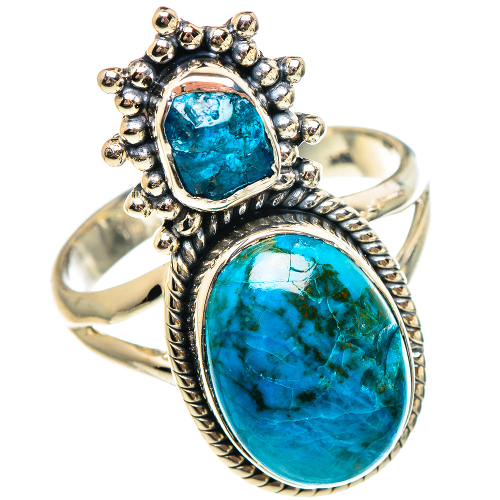 Chrysocolla Rings handcrafted by Anasilvercos - RING95287