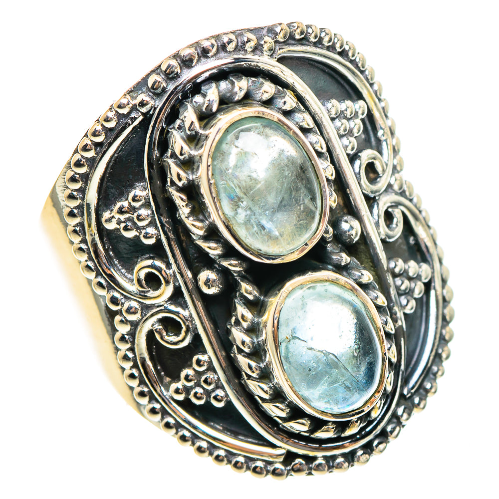 Aquamarine Rings handcrafted by Anasilvercos - RING95292
