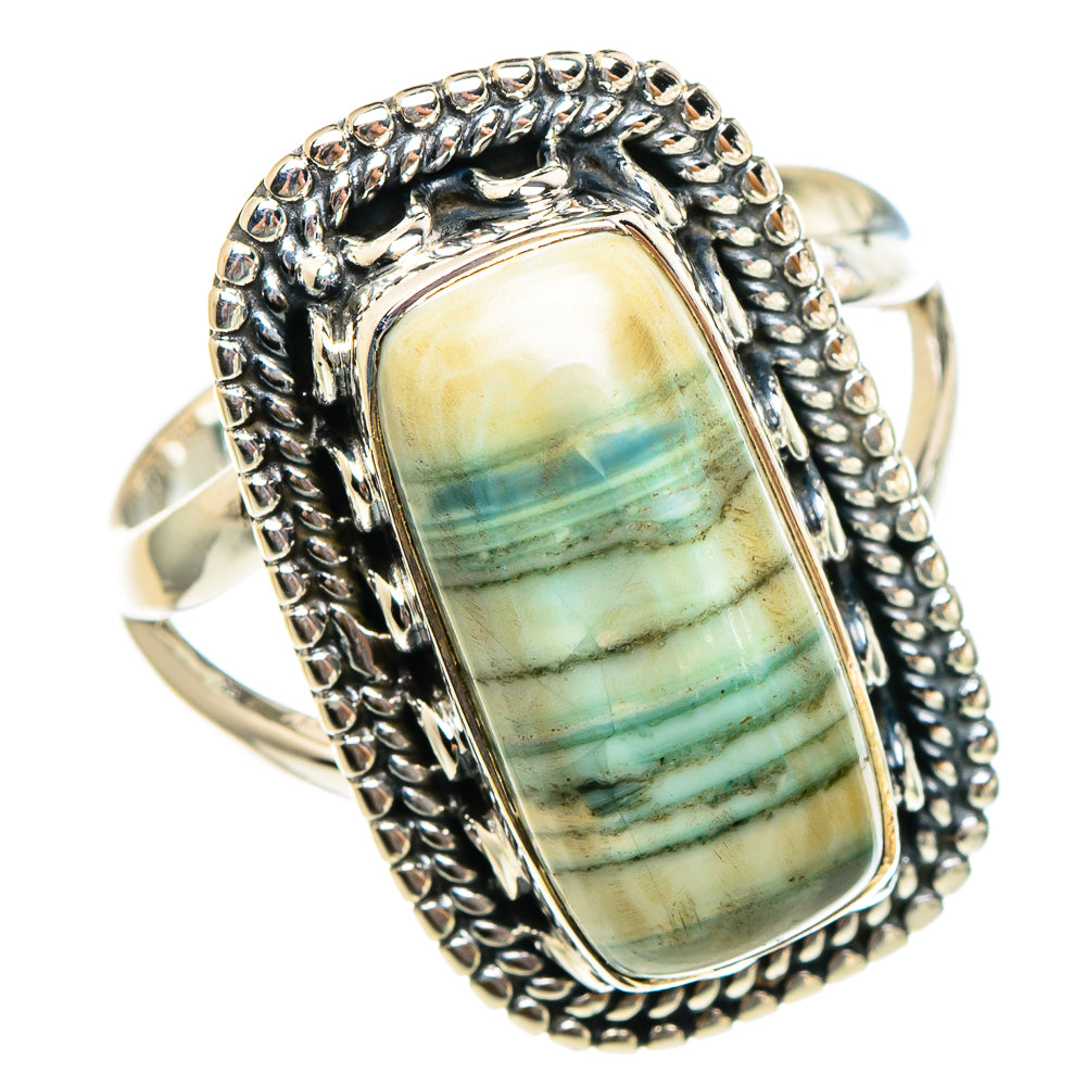 Ocean Jasper Rings handcrafted by Anasilvercos - RING95294