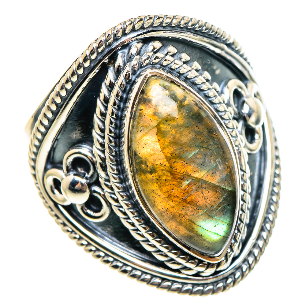 Labradorite Rings handcrafted by Anasilvercos - RING95295