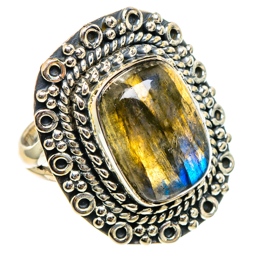 Labradorite Rings handcrafted by Anasilvercos - RING95301