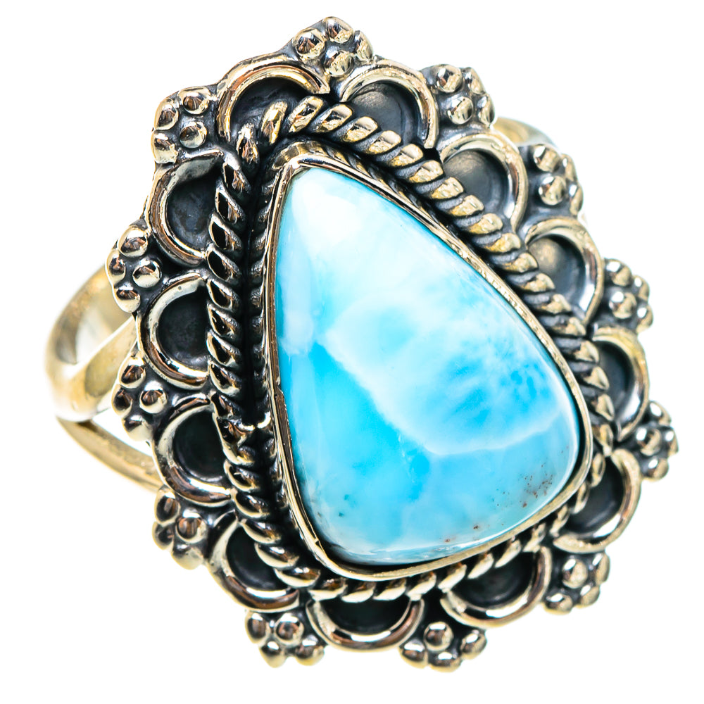 Larimar Rings handcrafted by Anasilvercos - RING95303