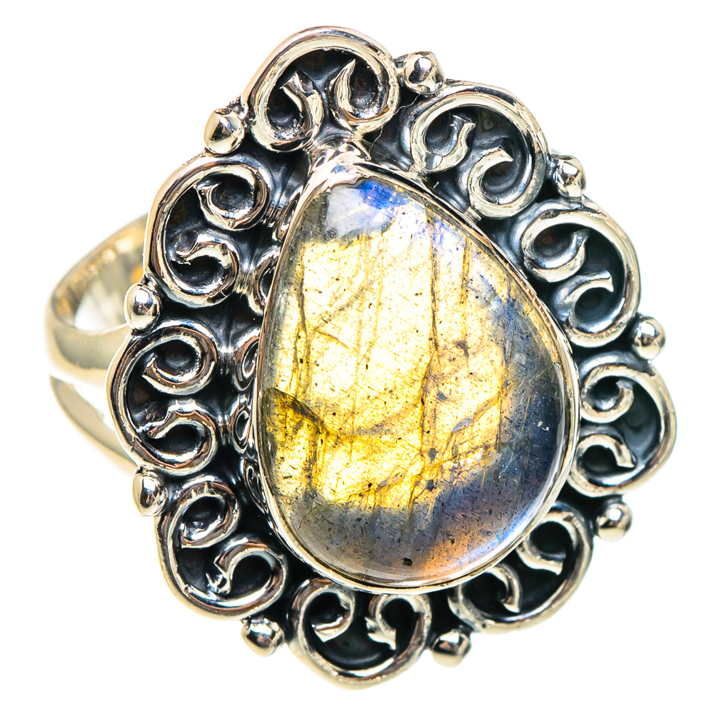 Labradorite Rings handcrafted by Anasilvercos - RING95307