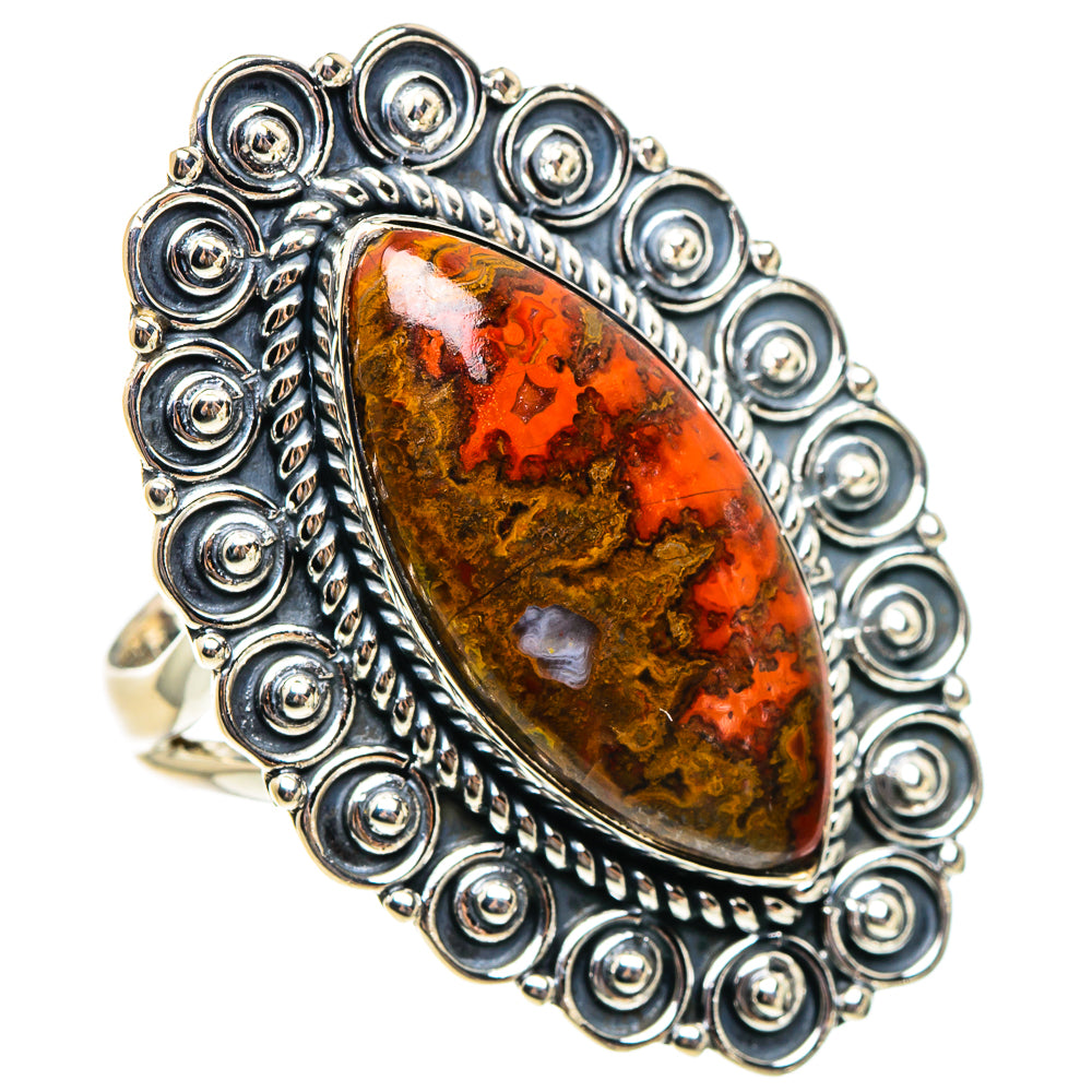 Morocco Agate Rings handcrafted by Anasilvercos - RING95315 - Photo 2