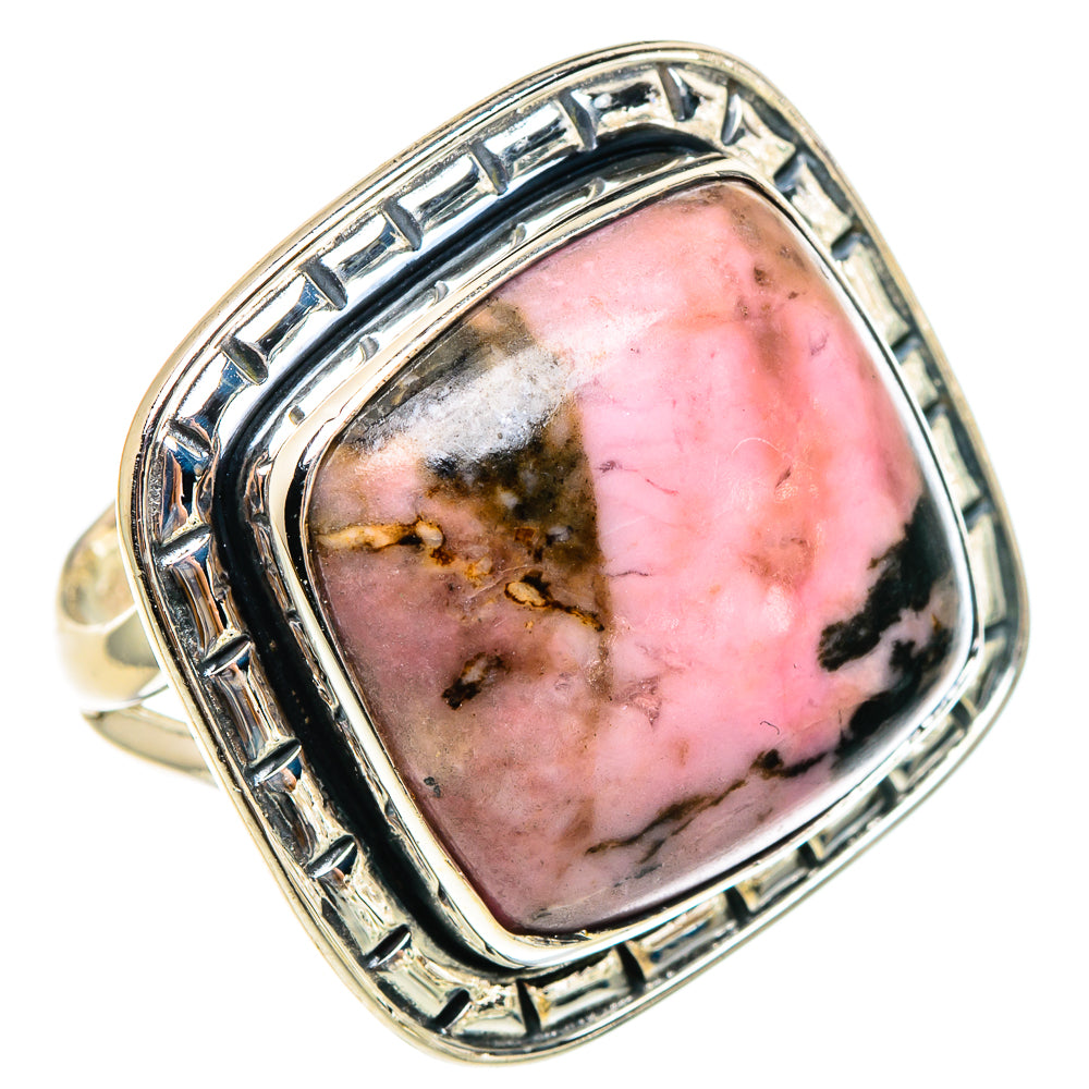 Rhodonite Rings handcrafted by Anasilvercos - RING95324