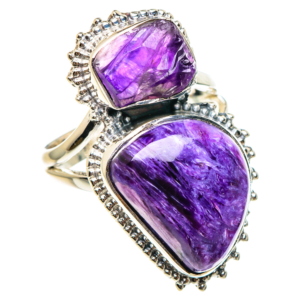 Charoite Rings handcrafted by Anasilvercos - RING95328