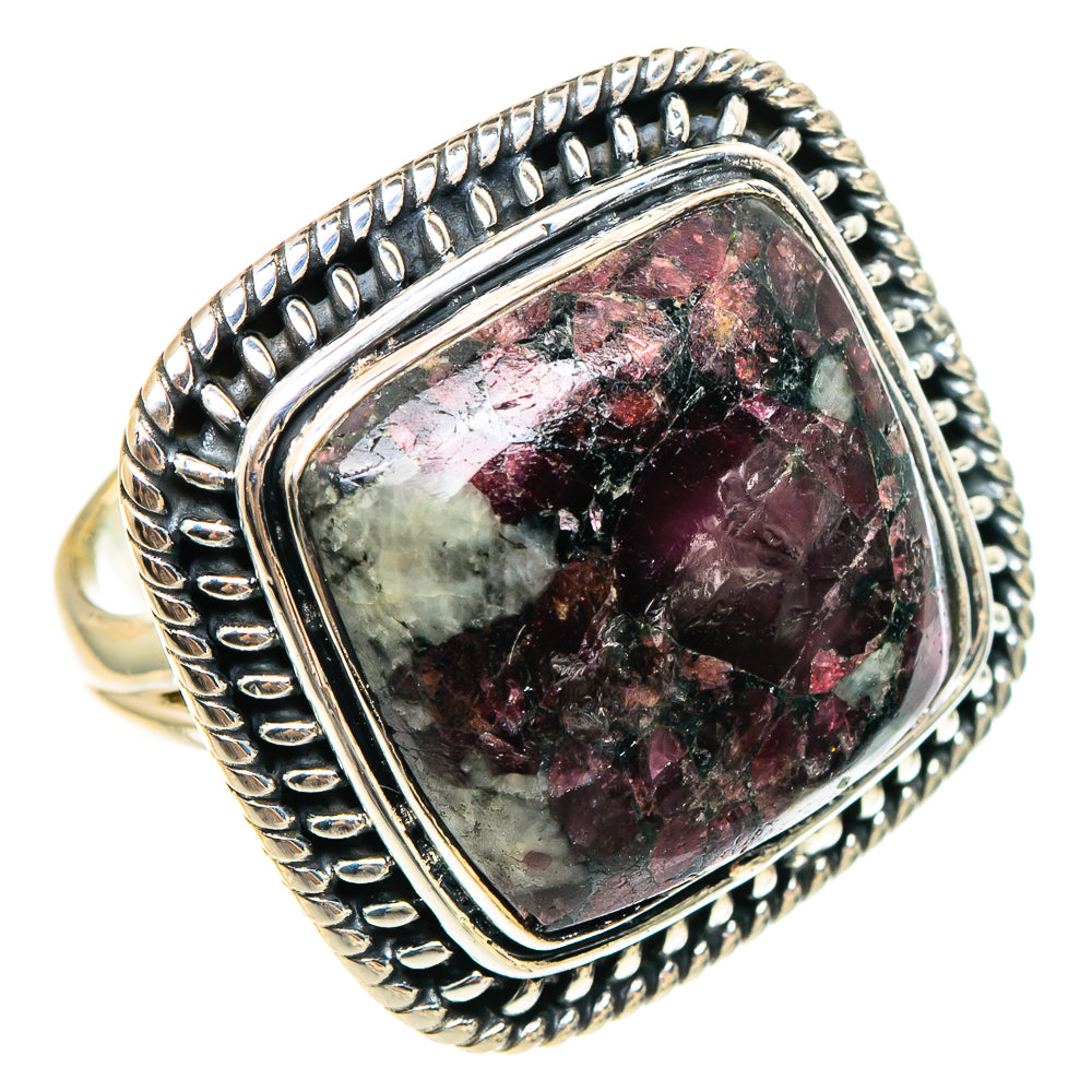 Russian Eudialyte Rings handcrafted by Anasilvercos - RING95330 - Photo 2