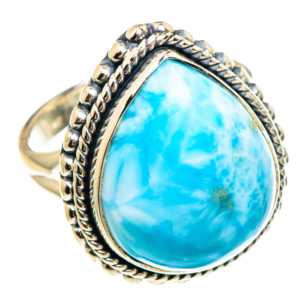 Larimar Rings handcrafted by Anasilvercos - RING95348