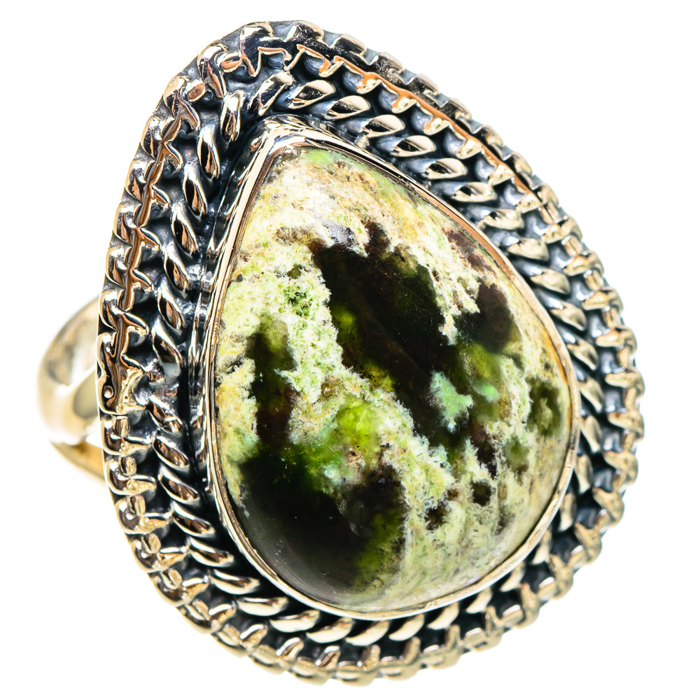 Australian Green Opal Rings handcrafted by Anasilvercos - RING95355