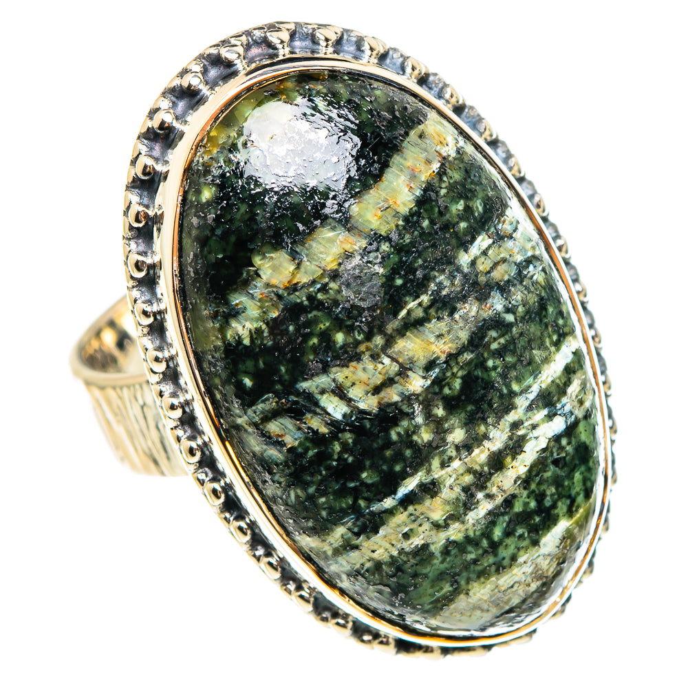 Lizard Jasper Rings handcrafted by Anasilvercos - RING95361