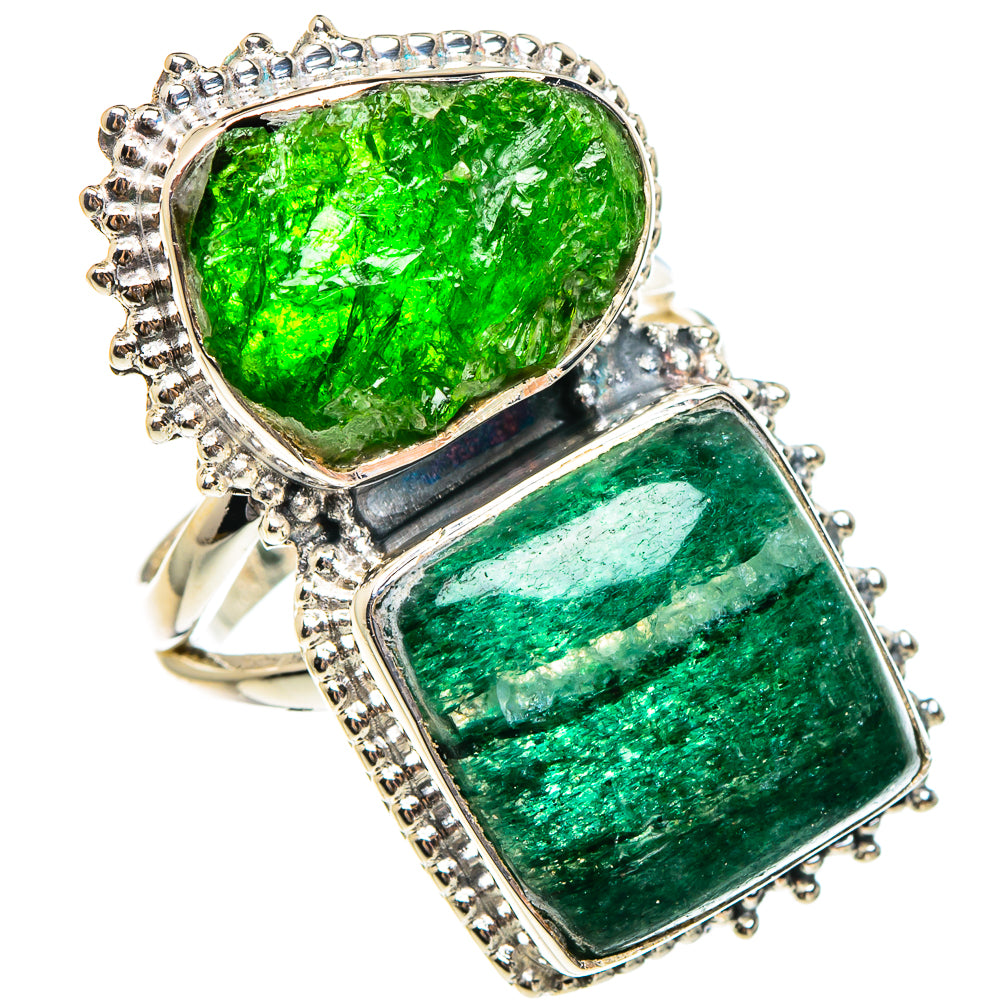 Green Aventurine Rings handcrafted by Anasilvercos - RING95363