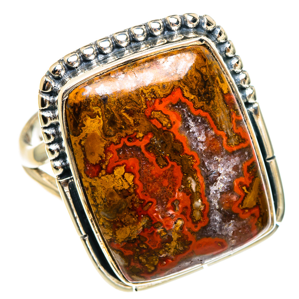 Morocco Agate Rings handcrafted by Anasilvercos - RING95373