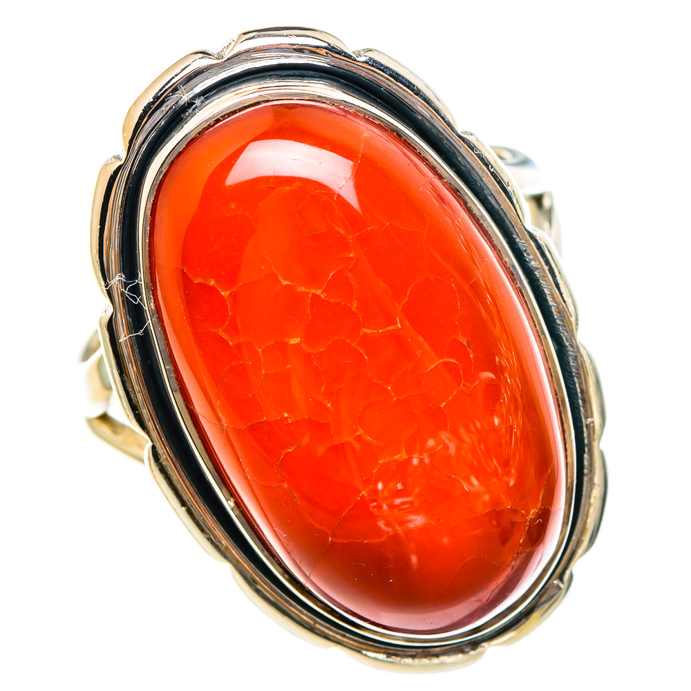 Carnelian Rings handcrafted by Anasilvercos - RING95377