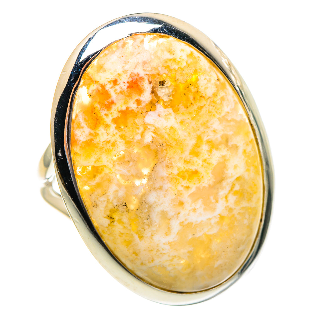 Plume Agate Rings handcrafted by Anasilvercos - RING95379