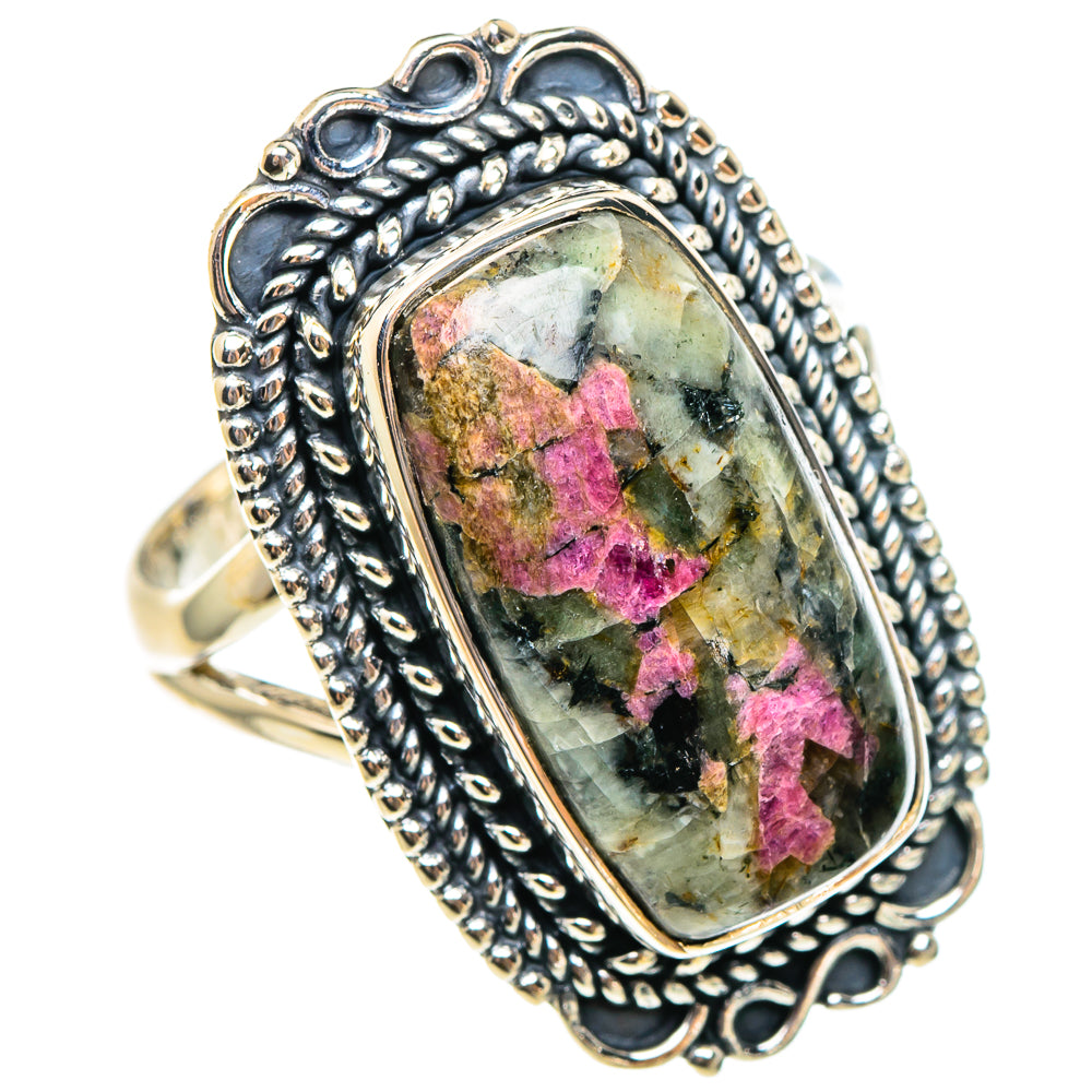 Russian Eudialyte Rings handcrafted by Anasilvercos - RING95396