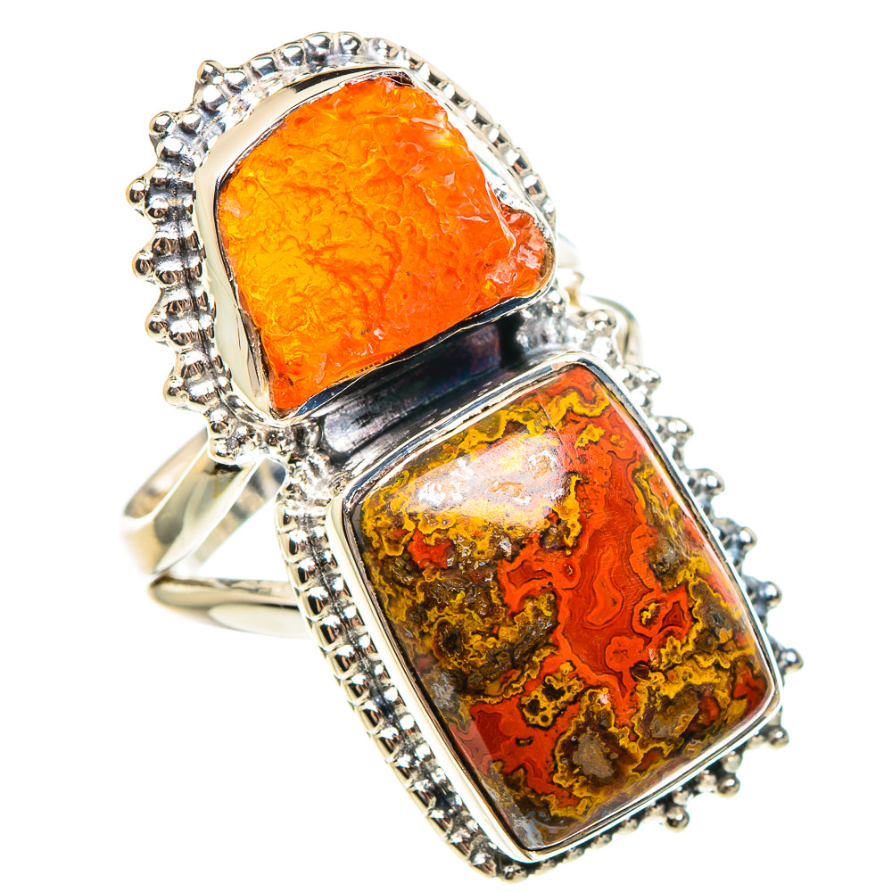 Morocco Agate Rings handcrafted by Anasilvercos - RING95397