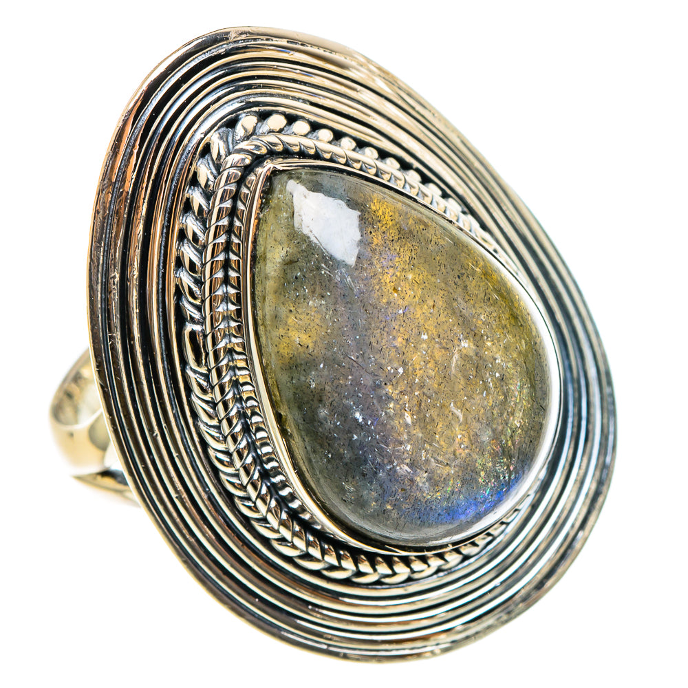 Labradorite Rings handcrafted by Anasilvercos - RING95404