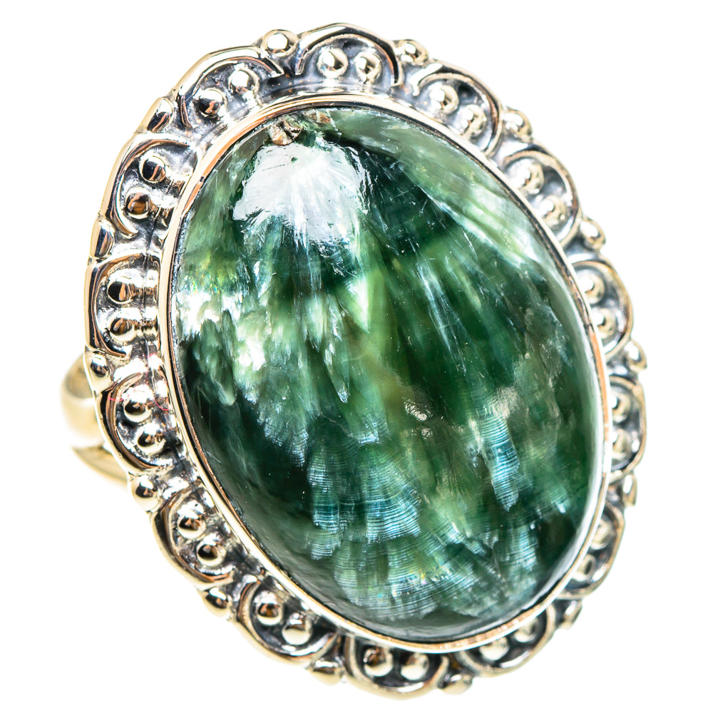Seraphinite Rings handcrafted by Anasilvercos - RING95414 - Photo 2