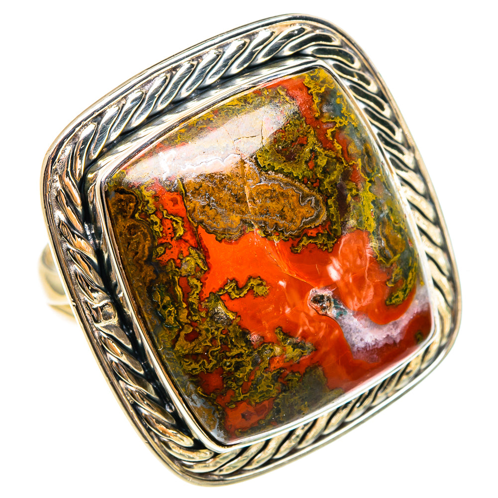 Morocco Agate Rings handcrafted by Anasilvercos - RING95431 - Photo 2