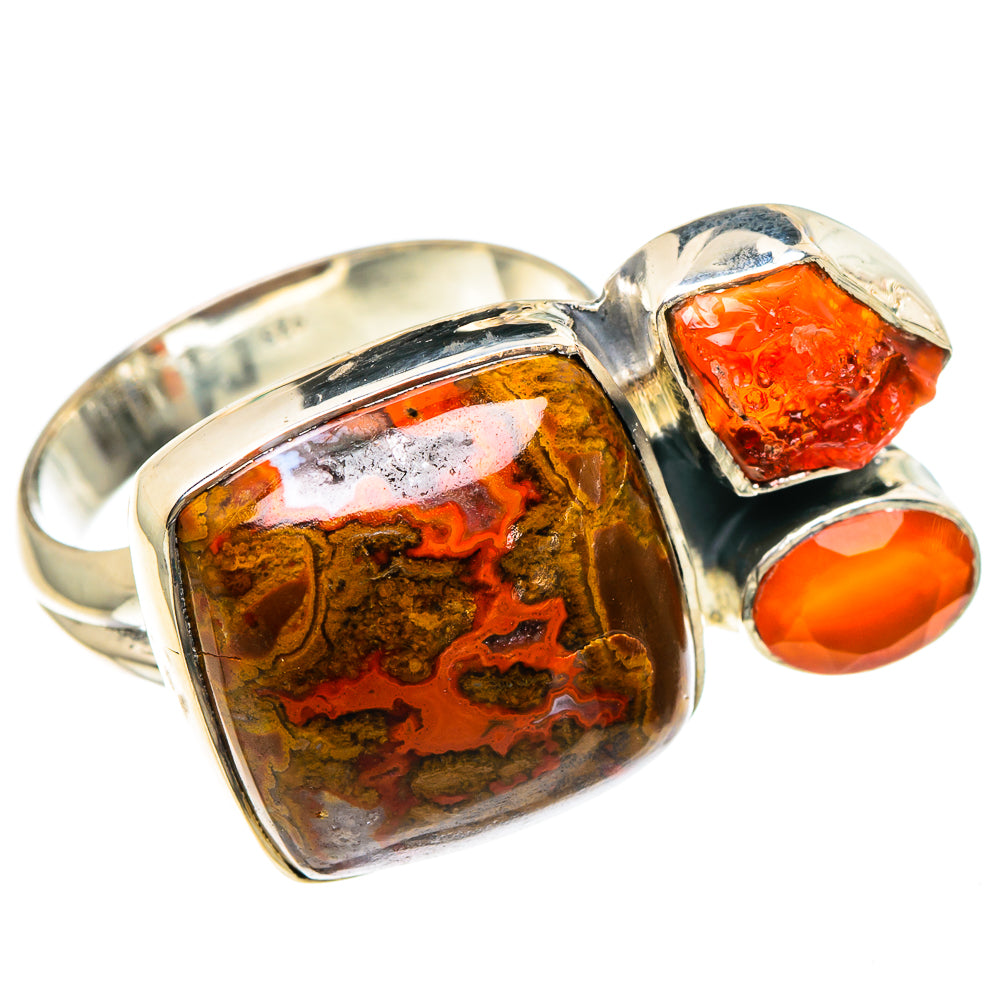 Morocco Agate Rings handcrafted by Anasilvercos - RING95438