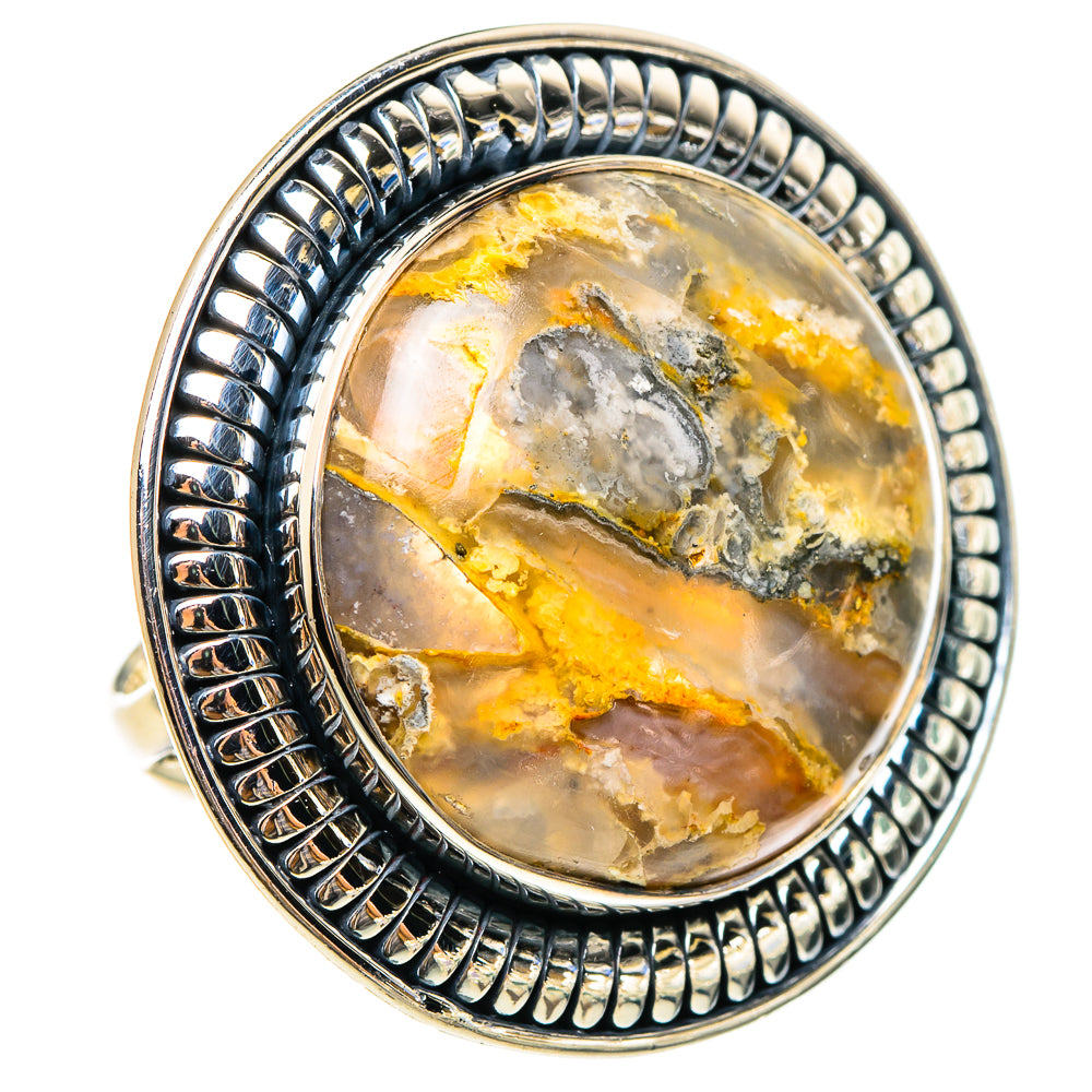 Plume Agate Rings handcrafted by Anasilvercos - RING95441 - Photo 2