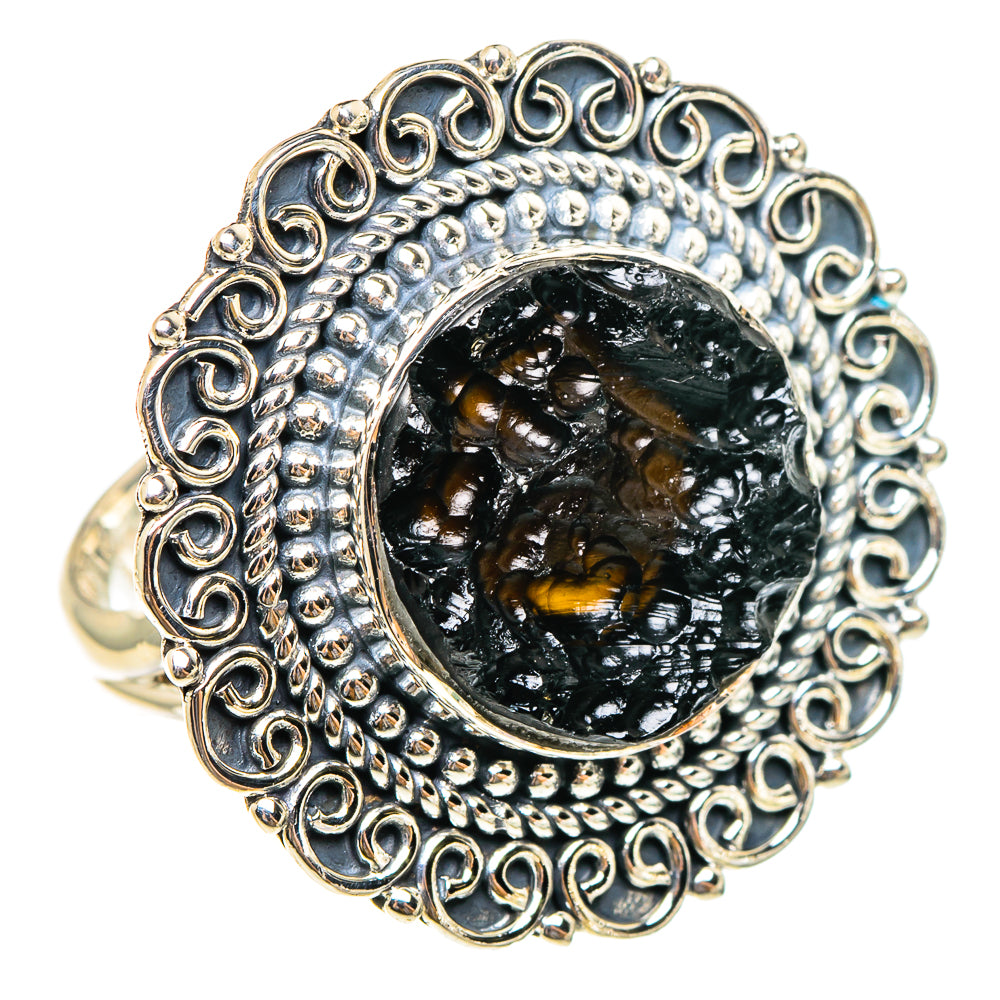 Tektite Rings handcrafted by Anasilvercos - RING95449 - Photo 2