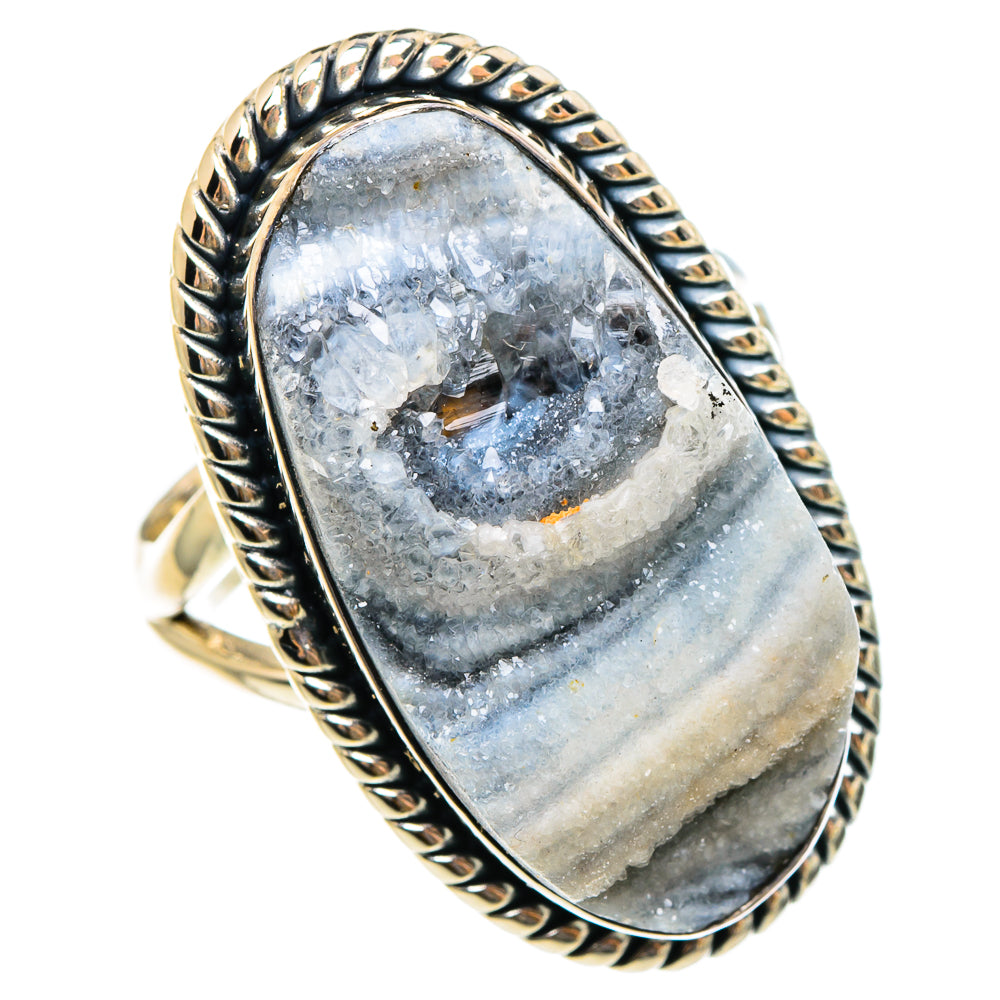 Desert Druzy Rings handcrafted by Anasilvercos - RING95457