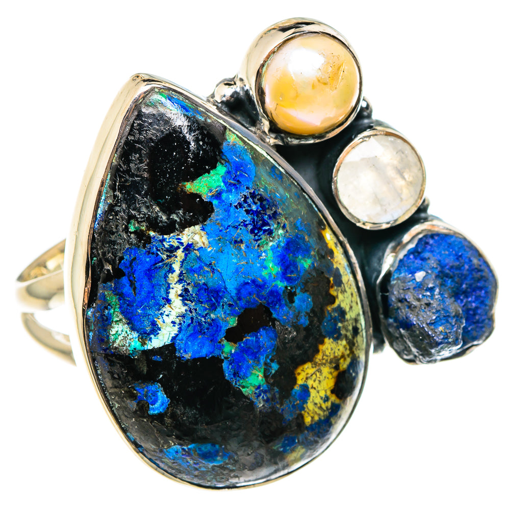 Azurite Rings handcrafted by Anasilvercos - RING95459