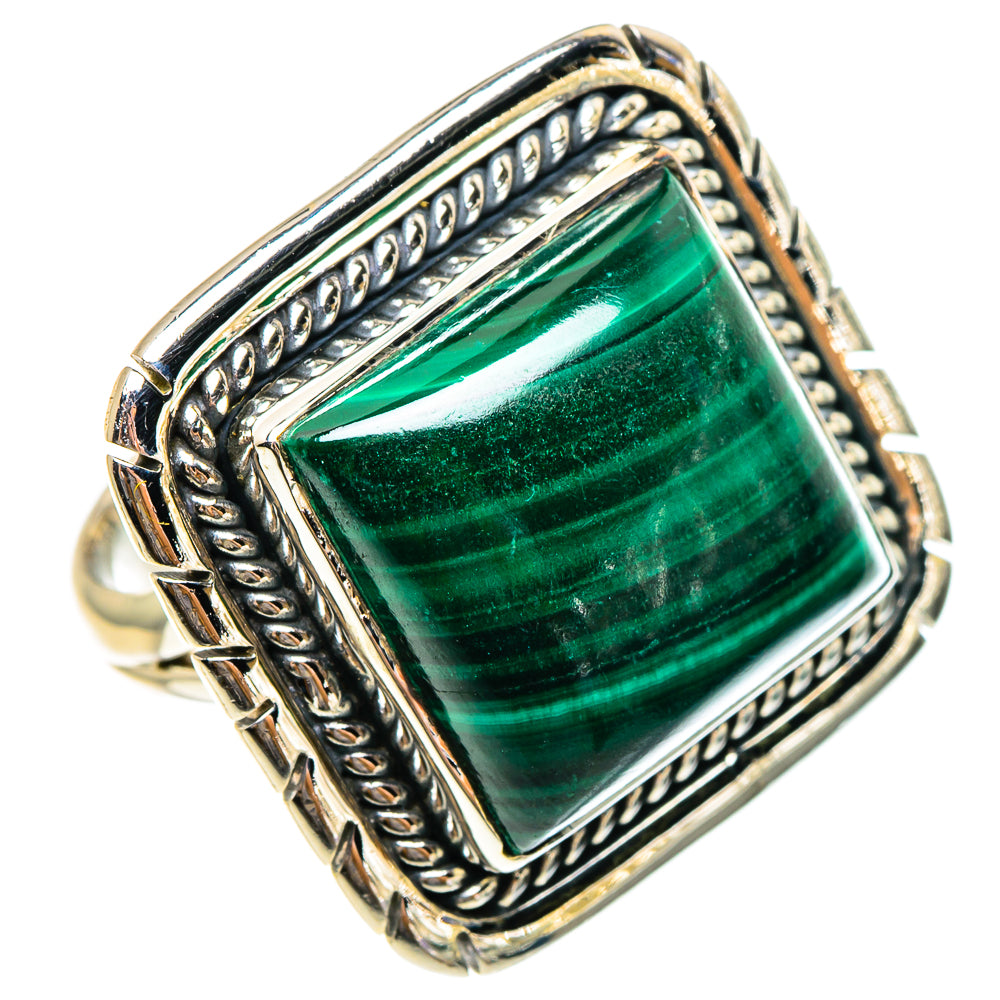 Malachite Rings handcrafted by Anasilvercos - RING95468