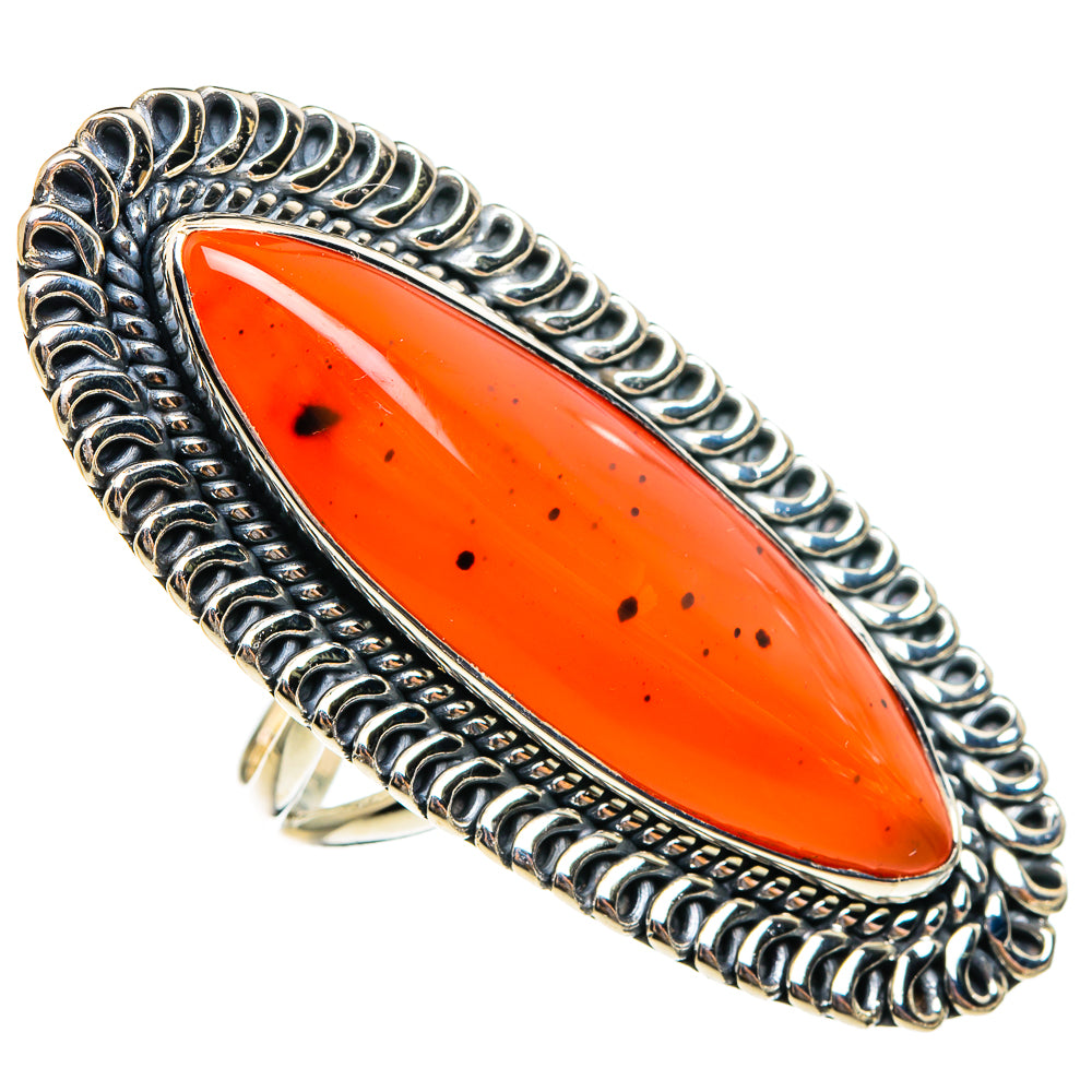 Carnelian Rings handcrafted by Anasilvercos - RING95481