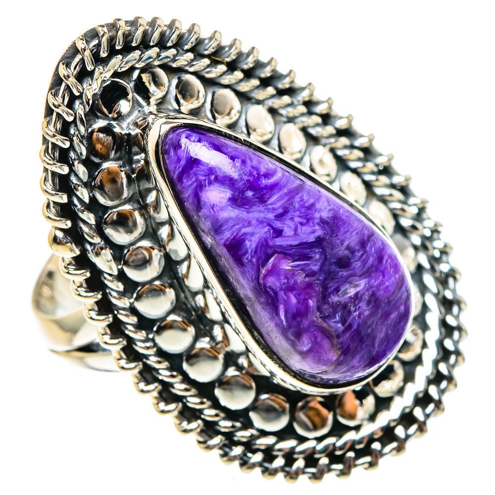 Charoite Rings handcrafted by Anasilvercos - RING95488