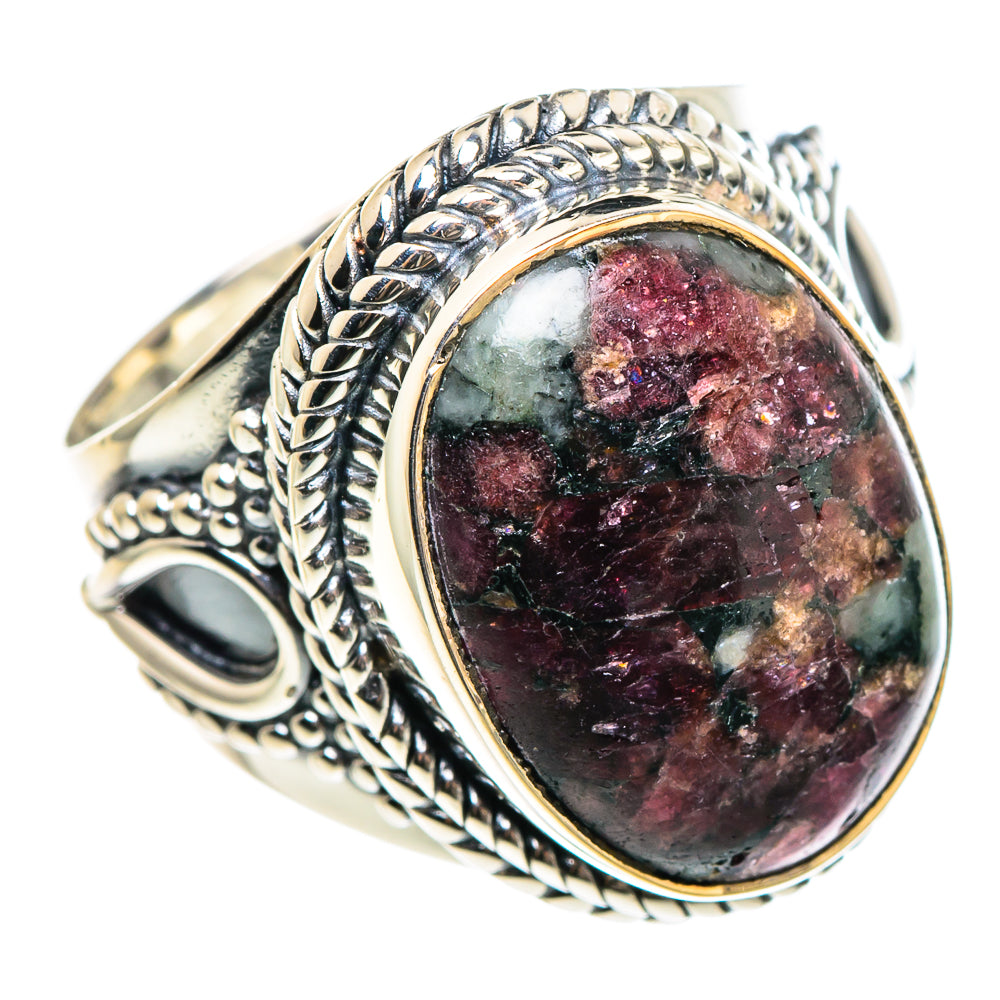 Russian Eudialyte Rings handcrafted by Anasilvercos - RING95519
