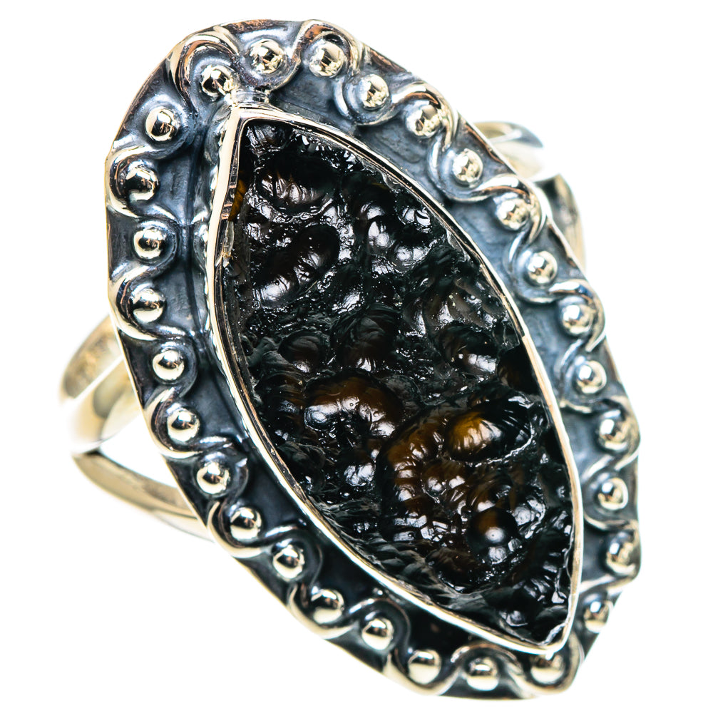 Tektite Rings handcrafted by Anasilvercos - RING95523