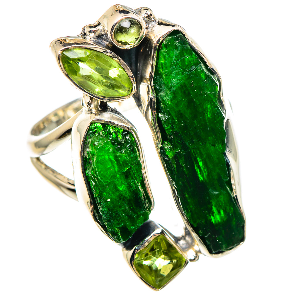 Chrome Diopside Rings handcrafted by Anasilvercos - RING95537