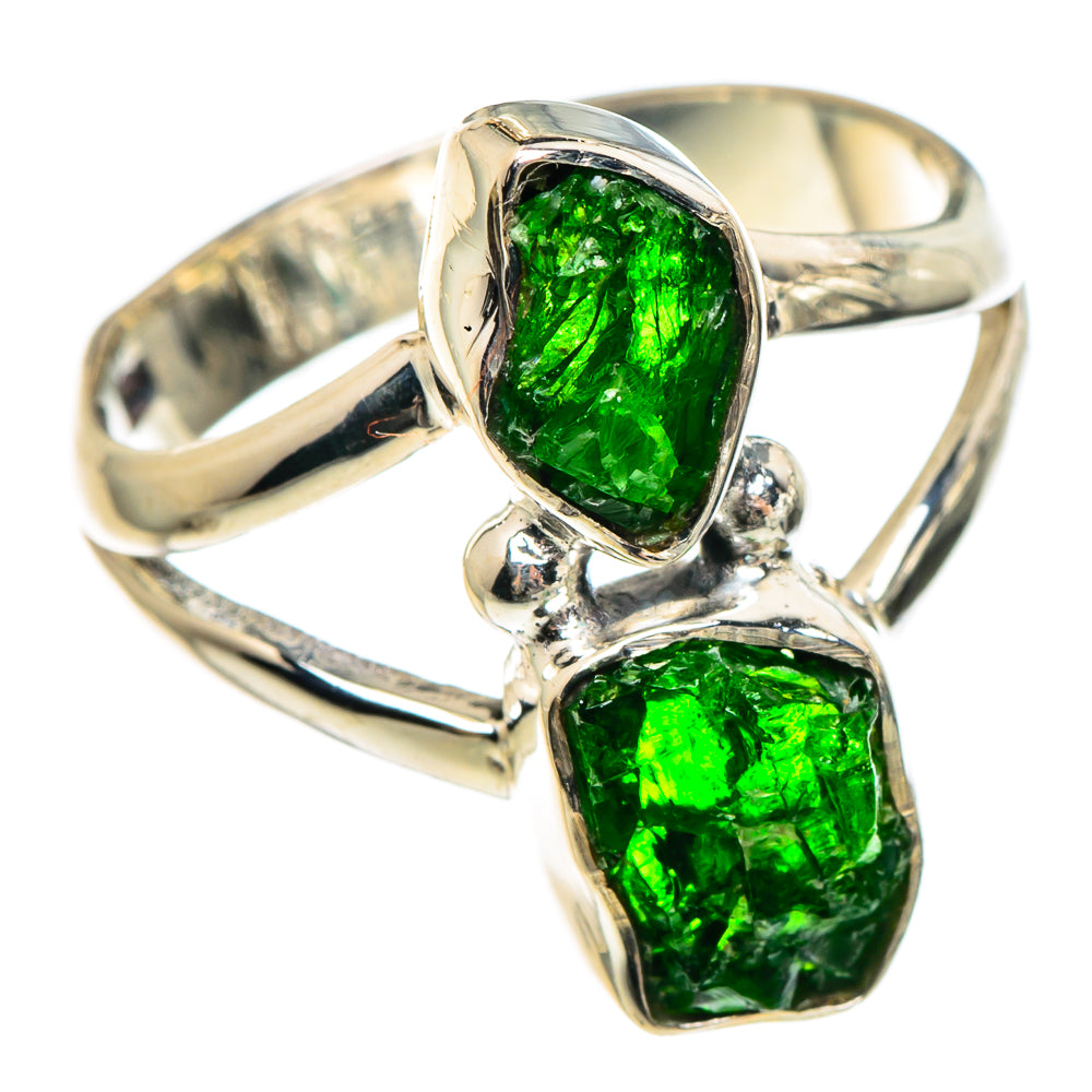 Chrome Diopside Rings handcrafted by Anasilvercos - RING95538