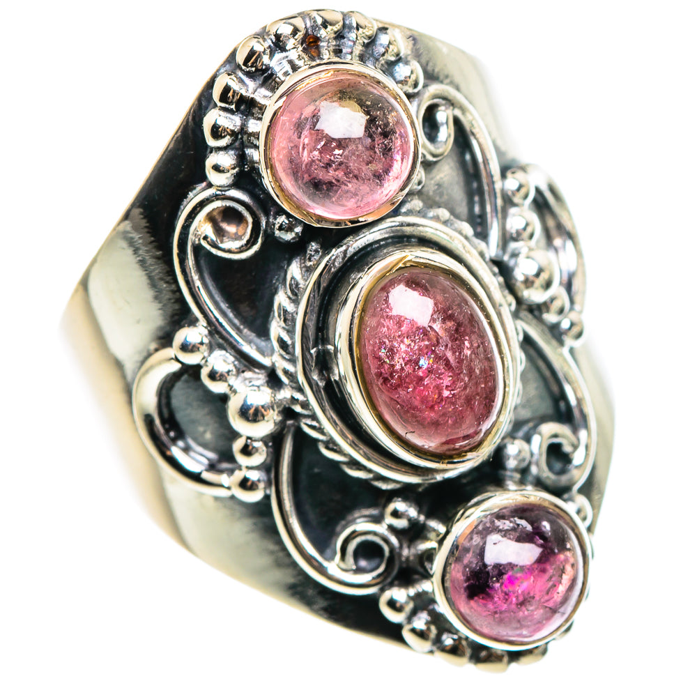 Pink Tourmaline Rings handcrafted by Anasilvercos - RING95544